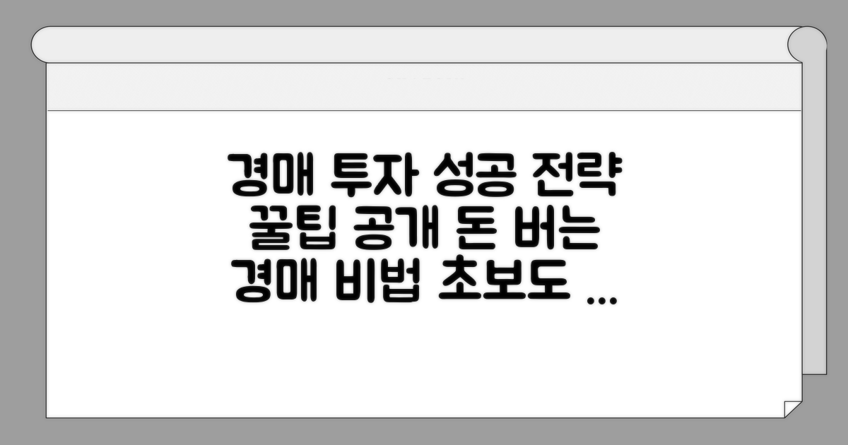 성공적인 경매 투자 전략 가이드