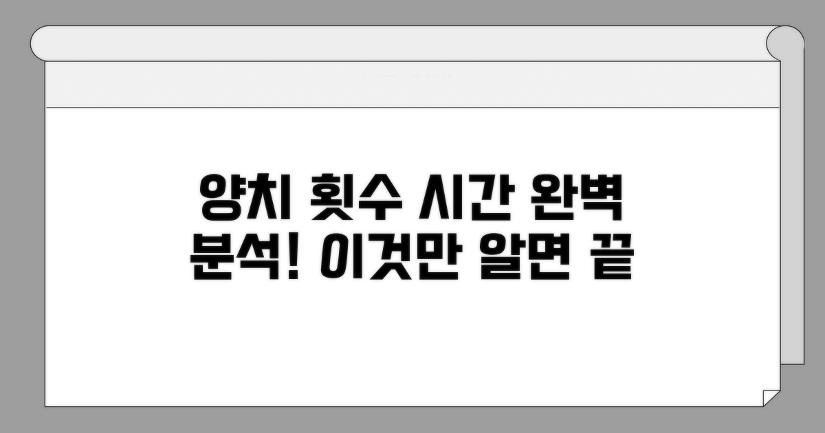올바른 양치 횟수와 시간 분석