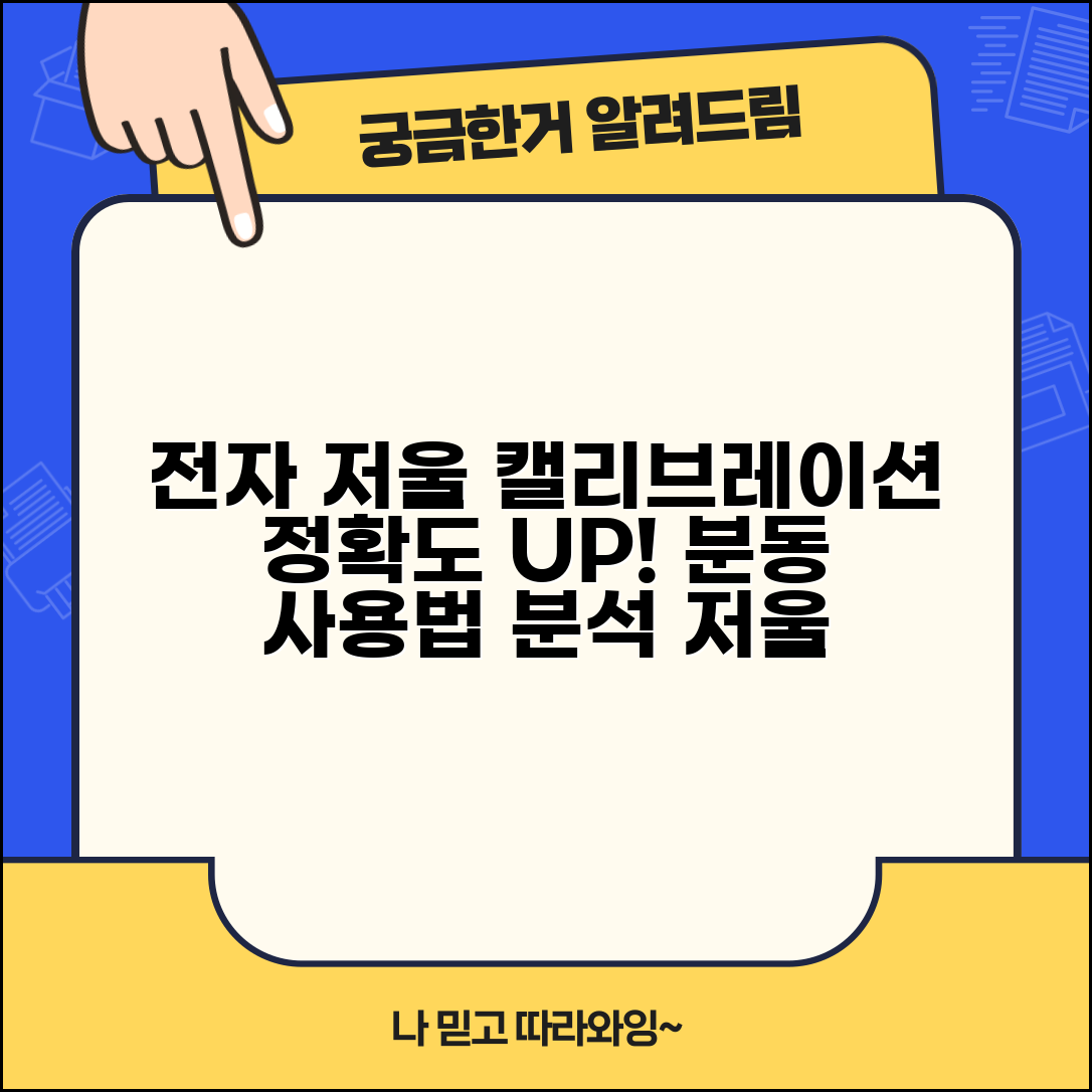 전자 저울 교정 방법 | 분석 저울 캘리브레이션 분동