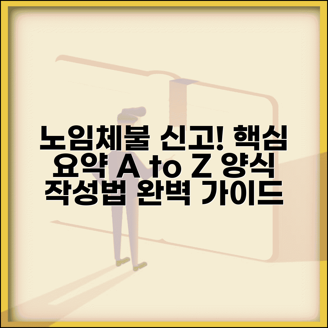 노임체불신고서약서 작성법 | 노임체불 신고서 양식 및 기재요령