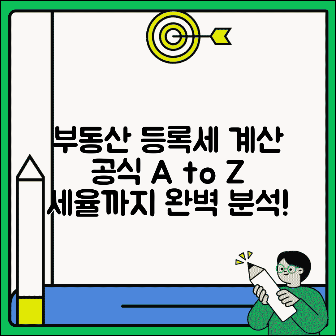 부동산 등록세 계산 공식 | 부동산 등록세 계산법과 세율