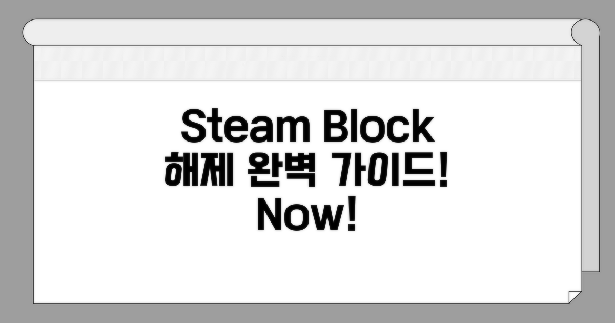 Steam 차단 해제 절차 완벽 안내