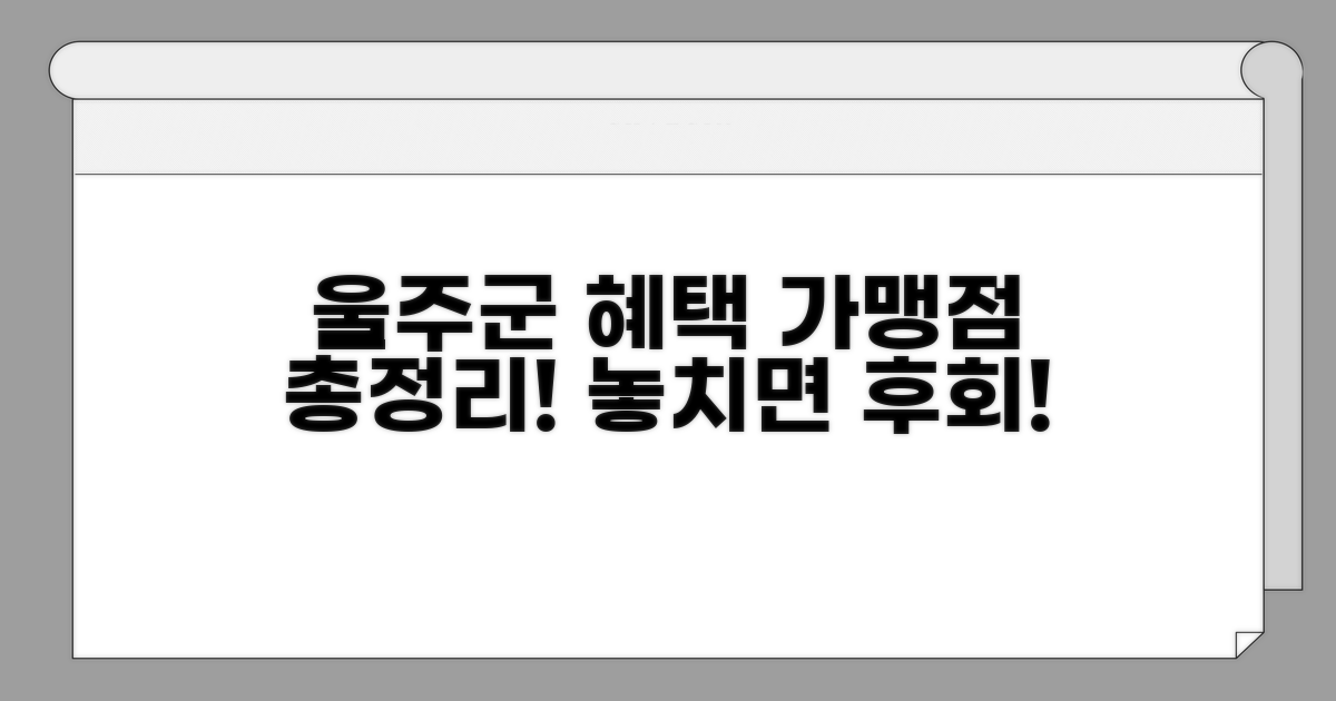 울주군 가맹점 혜택 완벽 정리