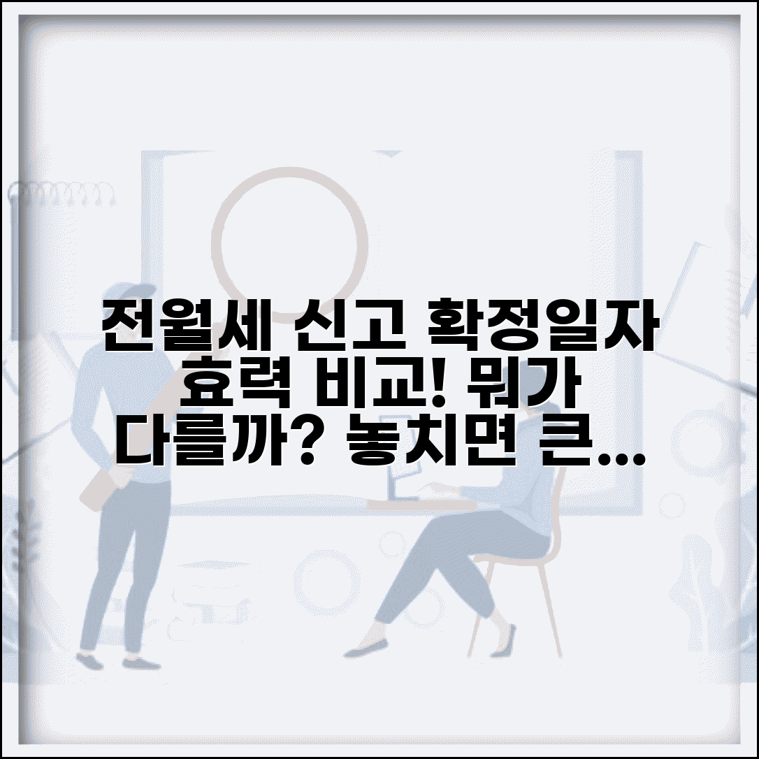 전월세신고 확정일자 차이 | 신고와 확정일자 효력 비교