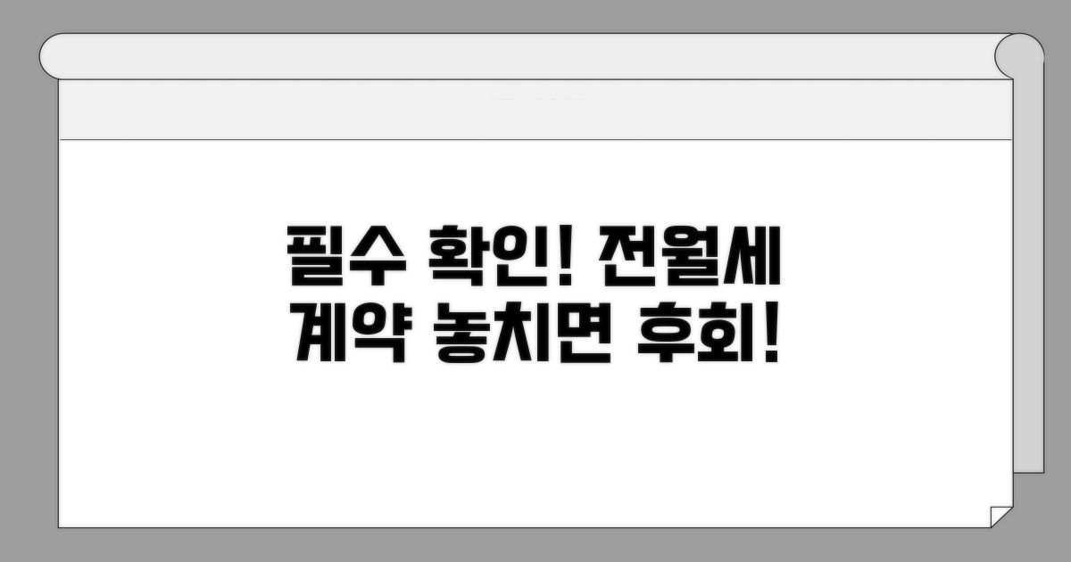 전월세 계약 시 꼭 확인하세요