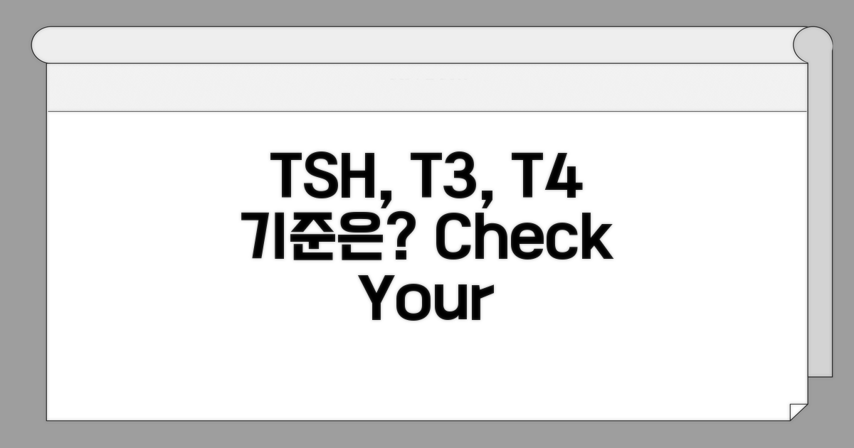 TSH, T3, T4 정상 범위는?