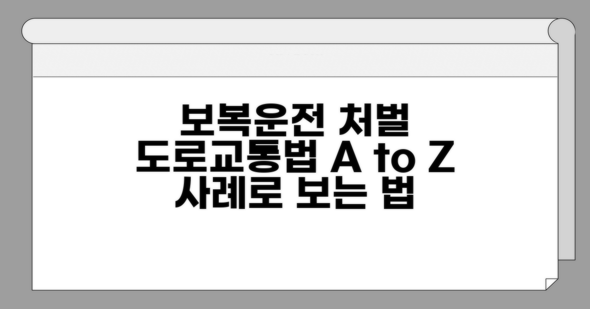 보복운전 처벌기준 도로교통법 파헤치기