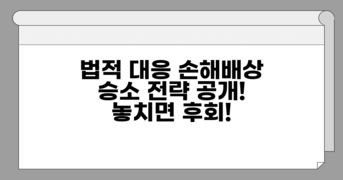 손해배상 청구와 법적 대응 방법