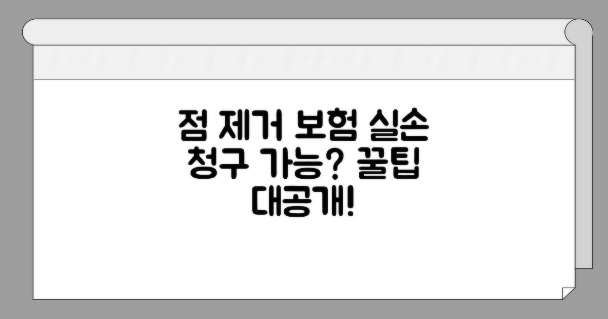 점 제거 실손 청구, 가능한 이유