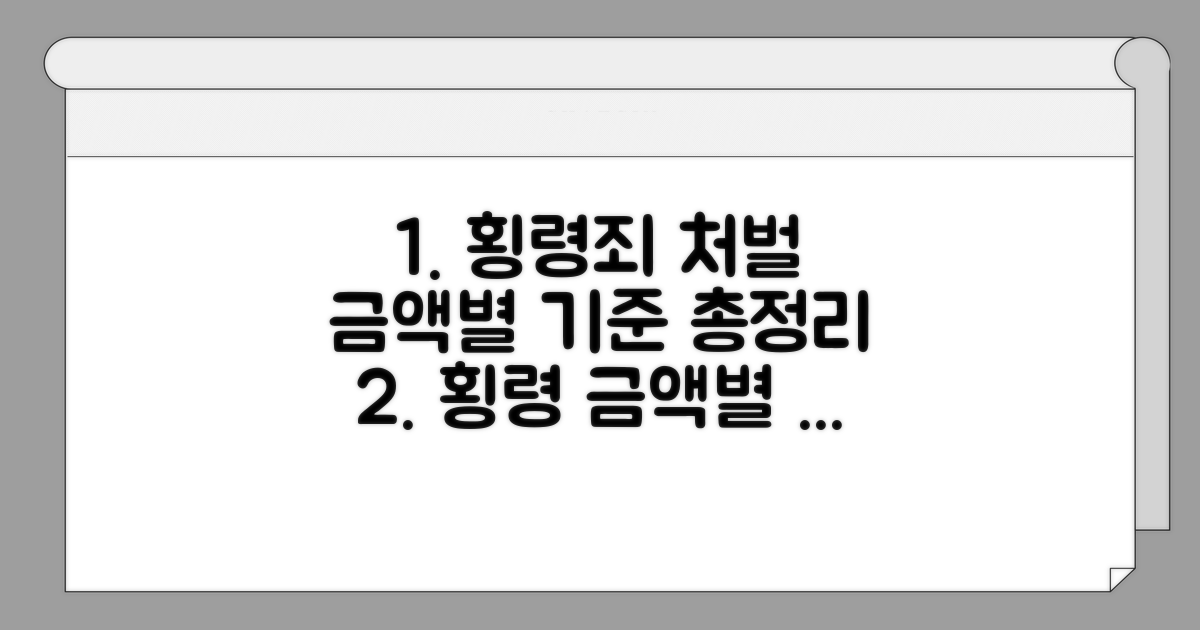 횡령죄 처벌, 금액별 기준 총정리