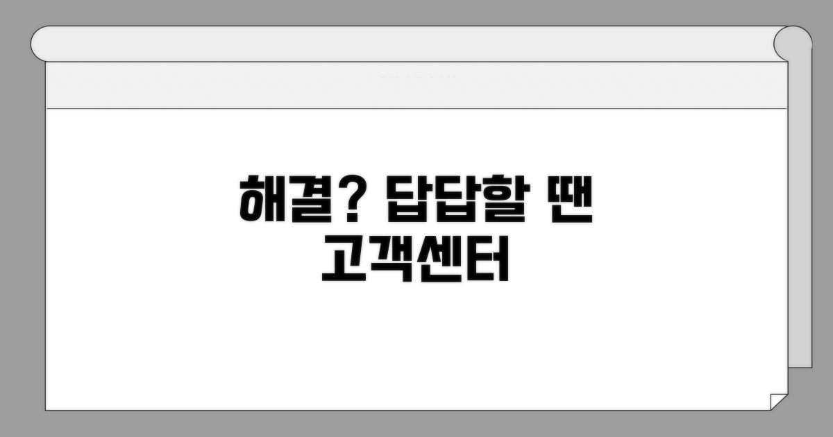 해결 안 될 때 대처법과 고객센터