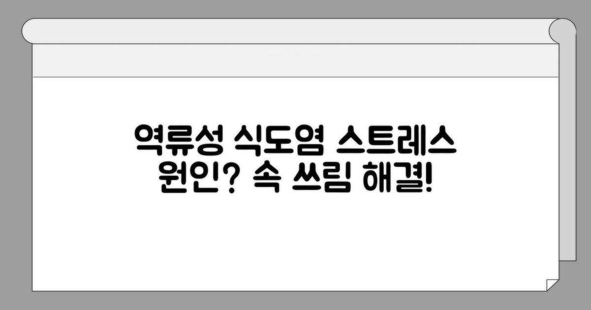스트레스가 역류성 식도염 증상에 미치는 영향