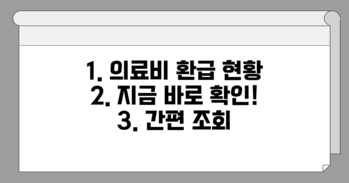 의료비 환급 현황 확인은 여기서