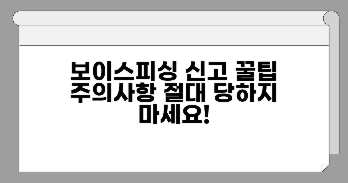 보이스피싱 신고 후기 및 주의사항