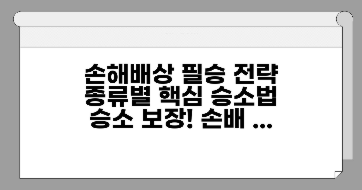 종류별 손해배상 청구 전략