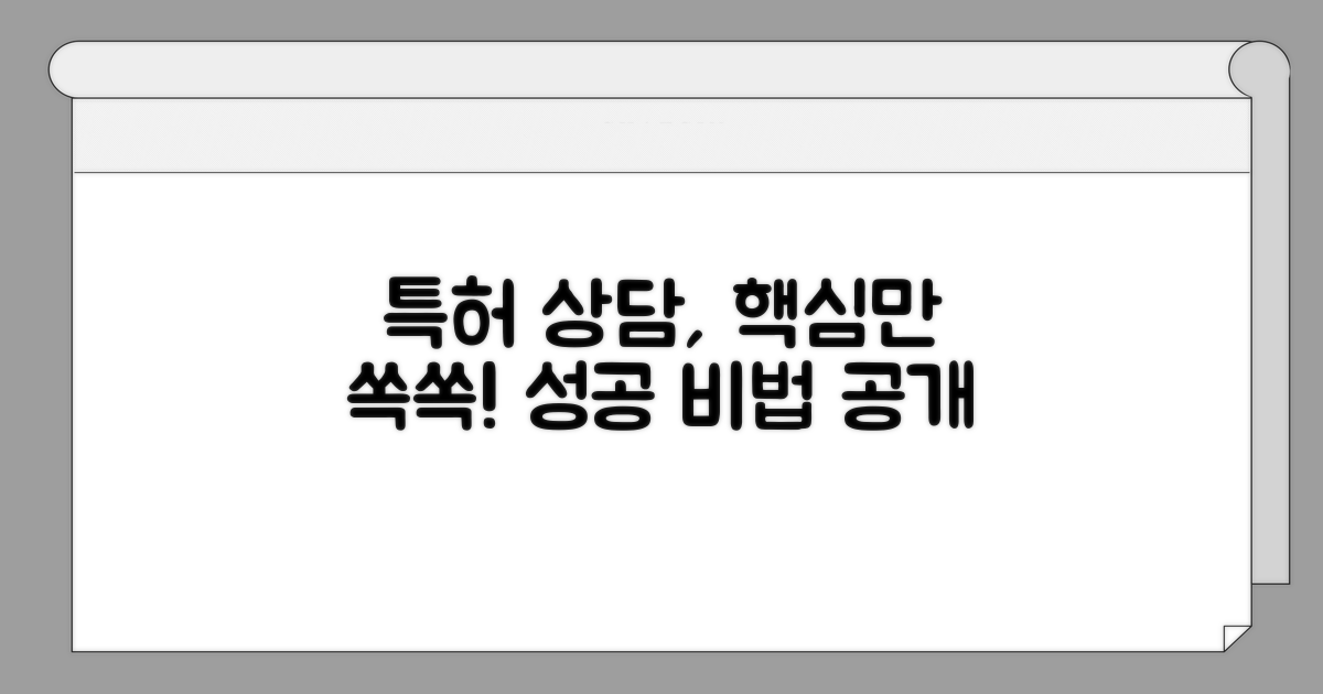 궁금증 해결, 특허청 상담 활용법