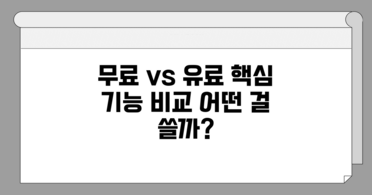 무료 버전 기능과 차이점