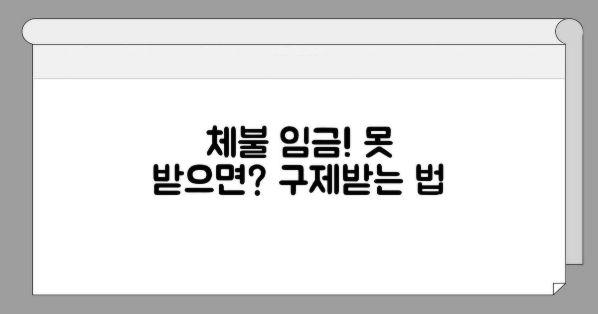 체불 임금 못 받는다면? 구제 절차