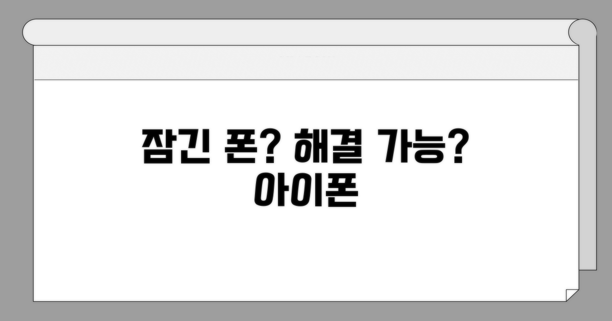 잠긴 아이폰, 어떤 경우에 해제 가능할까?