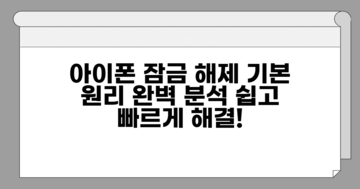 아이폰 활성화 잠금 해제 기본 원리
