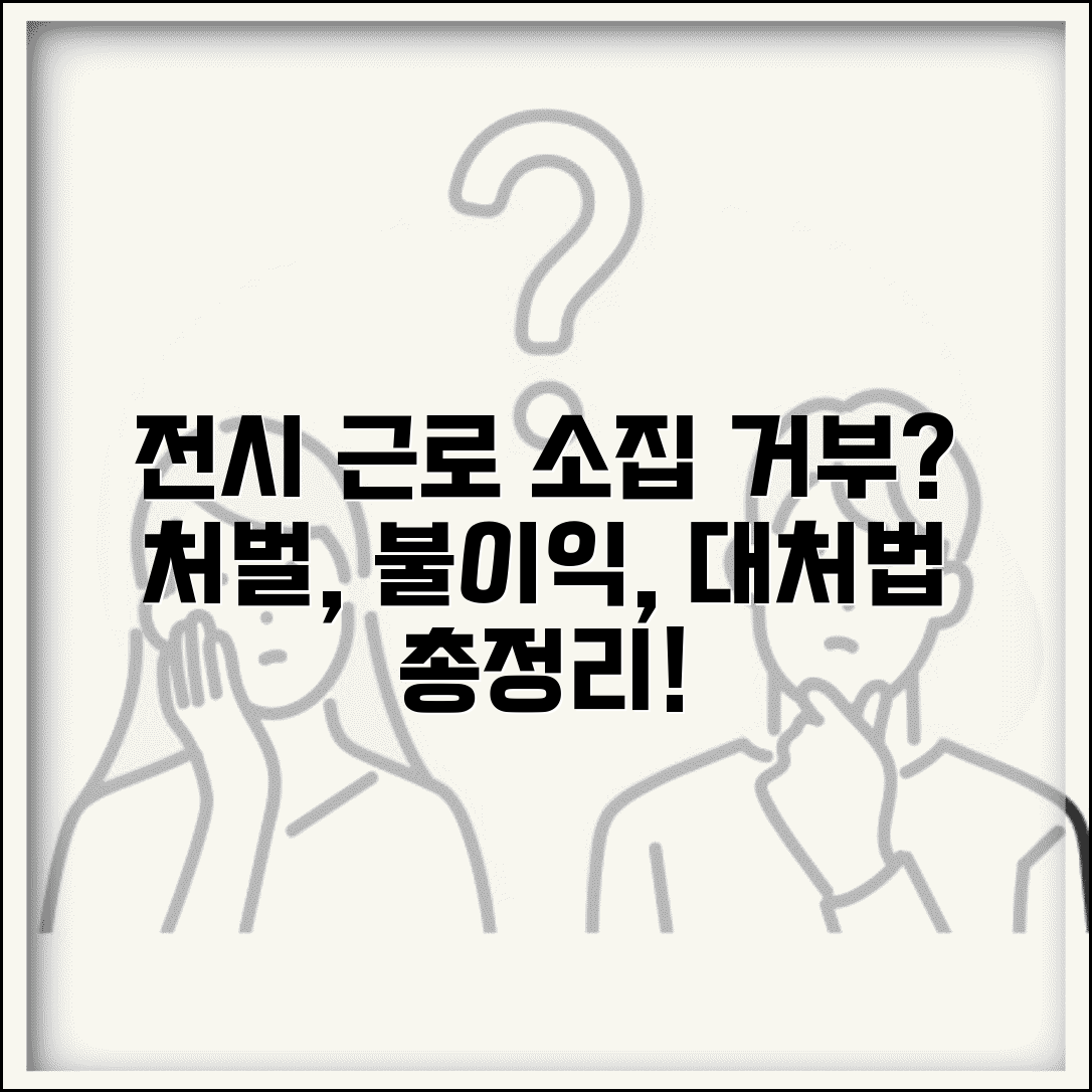 전시근로역 소집 거부 처벌 | 전시 근로 소집 기피 시 불이익 및 대처 방법 총정리