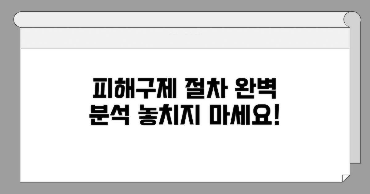 피해구제 절차 완벽 분석