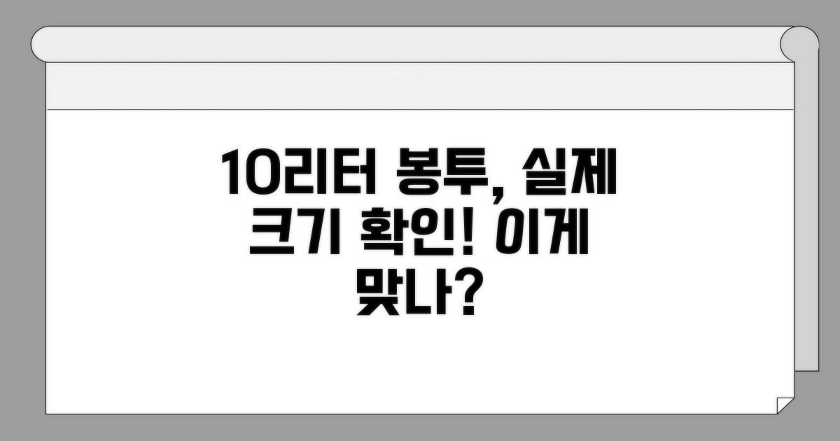10리터 종량제봉투 실제 크기