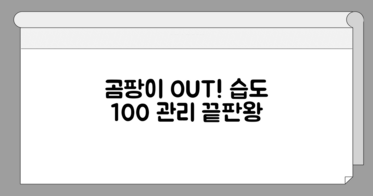 곰팡이 재발 막는 습도 관리 노하우