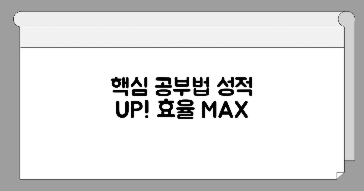 효율 높이는 핵심 공부법