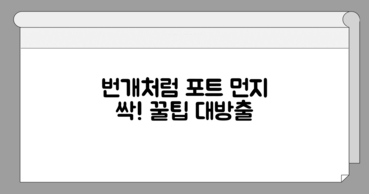 라이트닝 포트 청소법 완벽 정리