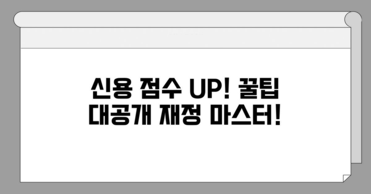 신용 점수 관리 꿀팁