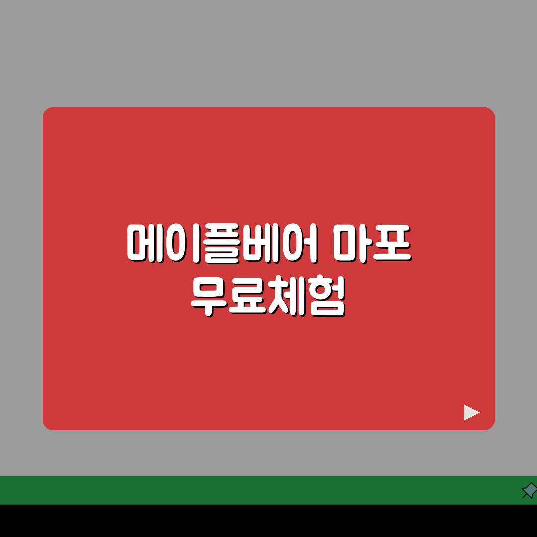 메이플베어 마포점 무료체험 | 레벨테스트 체험수업 신청방법 완벽가이드: 5가지 핵심 체크리