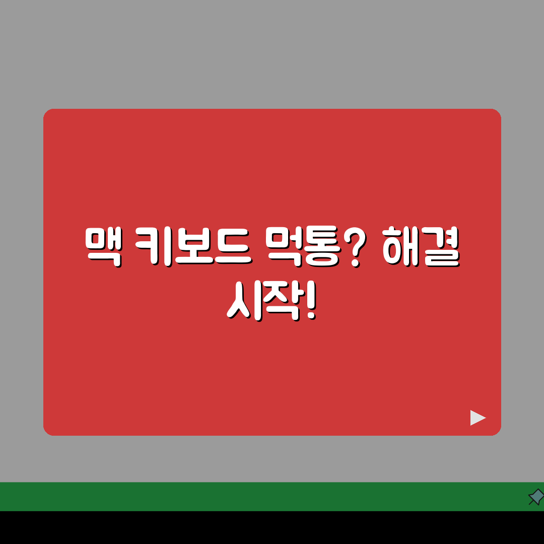 Mac 키보드 입력 안됨 해결, 맥북 키보드 먹통 오류 5가지 원인과 해결법