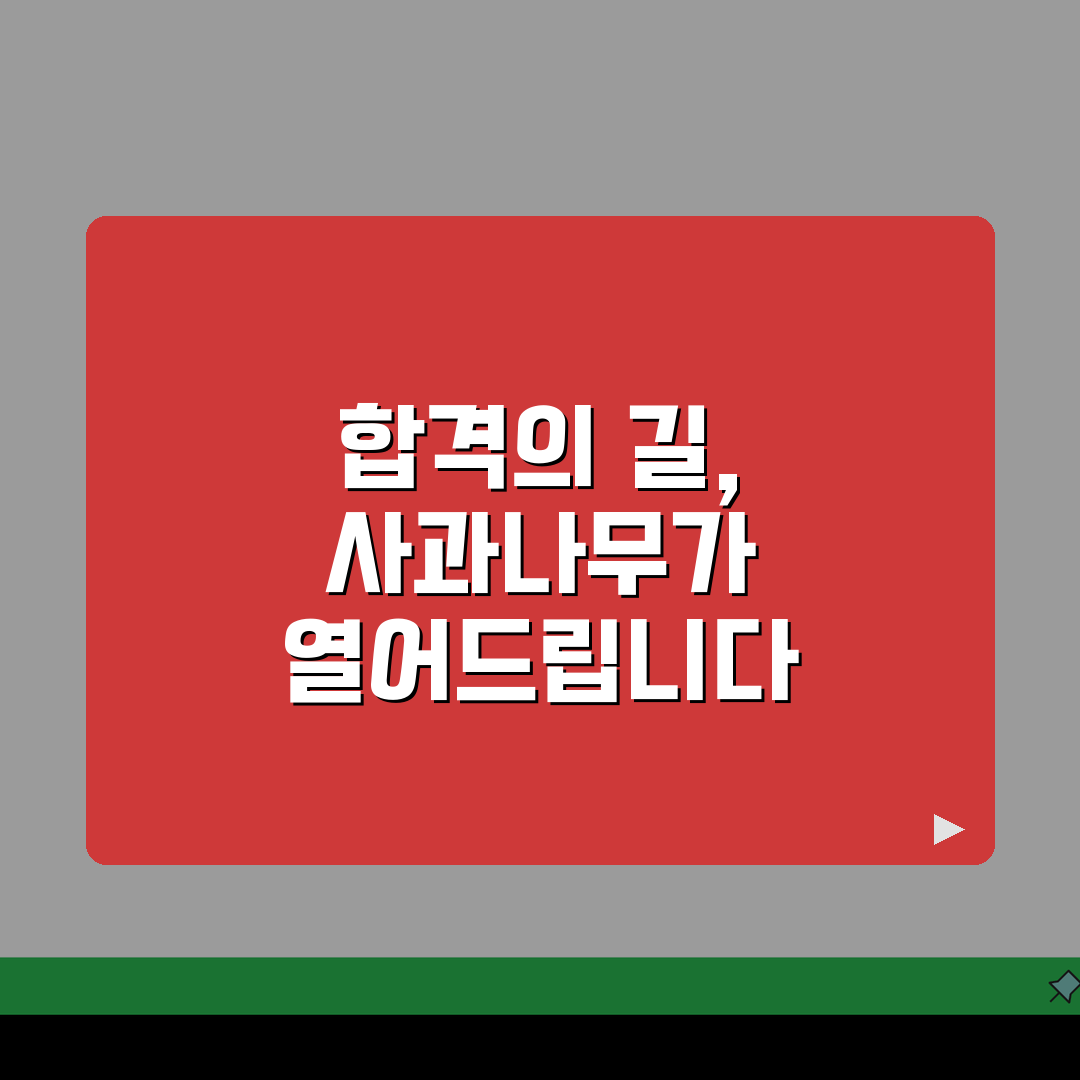 사과나무학원 양천구청관 입시실적 | 주요대학 합격자 현황분석 TOP 5